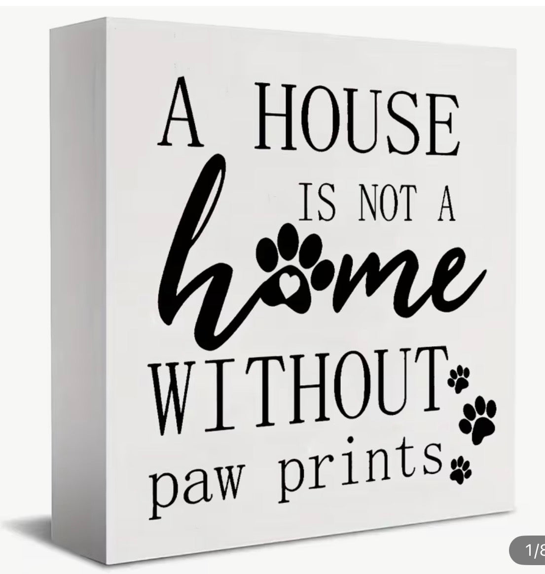 A house is not a home wall and desk decor