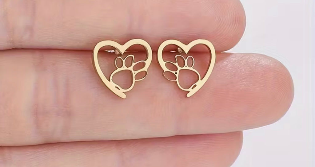 Paw earrings