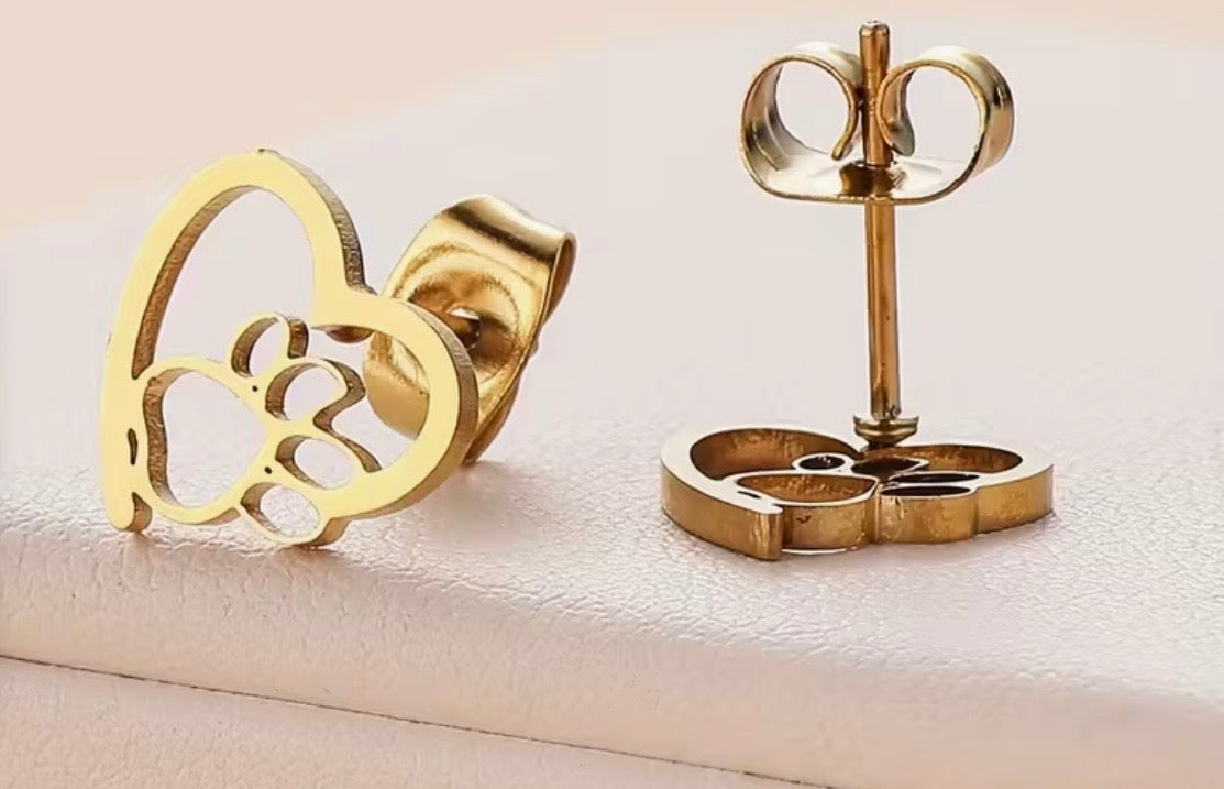 Paw earrings
