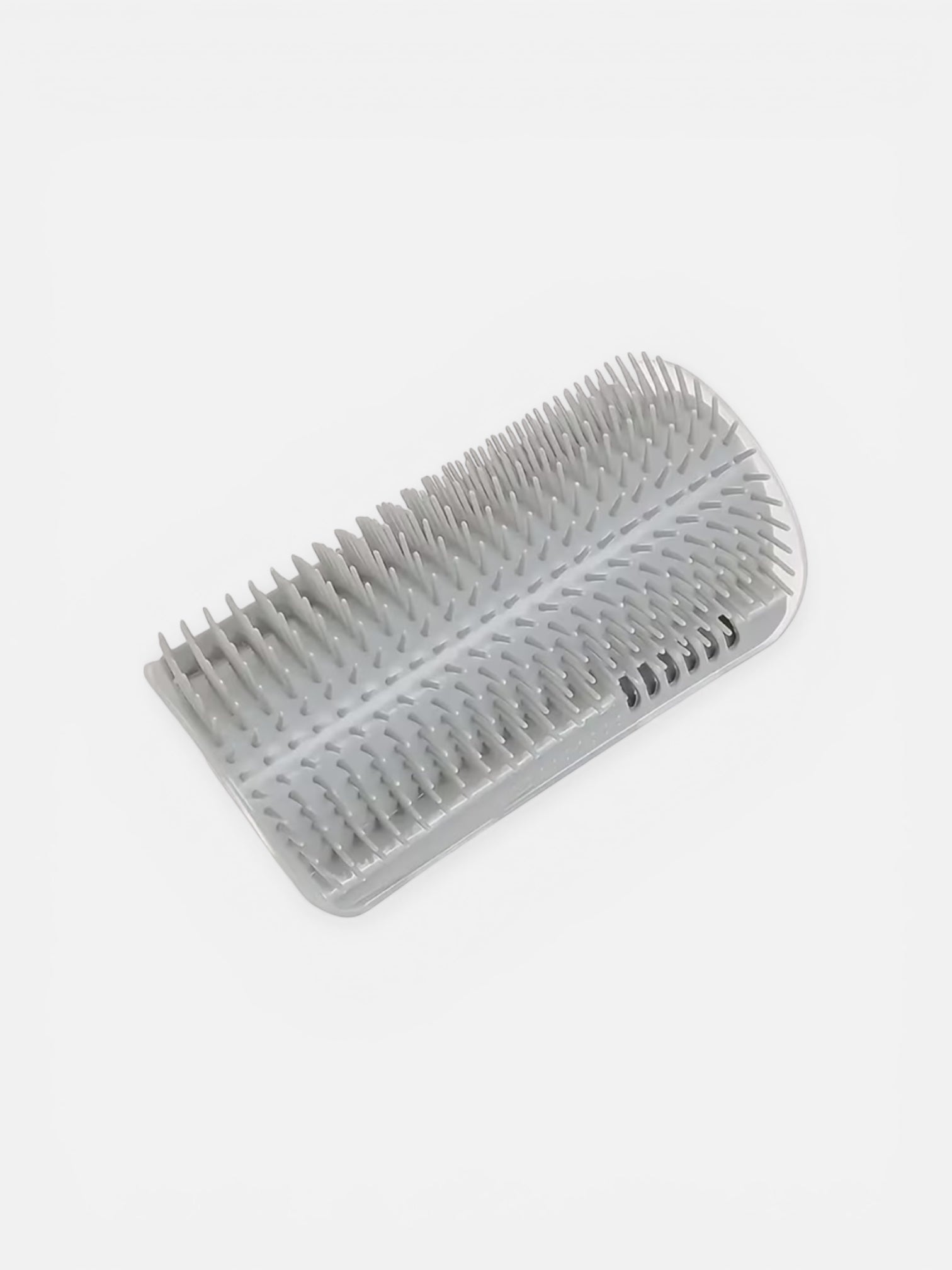 Gray brush on a white background