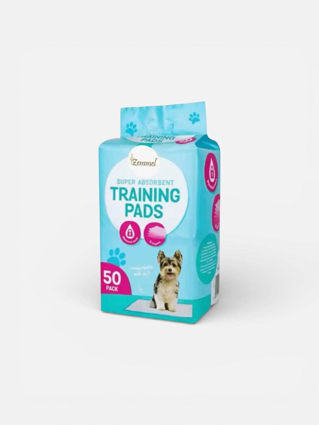 Pack of Zennel dog training pads on a white background