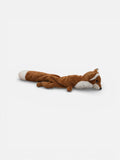 Plush toy fox on a white background