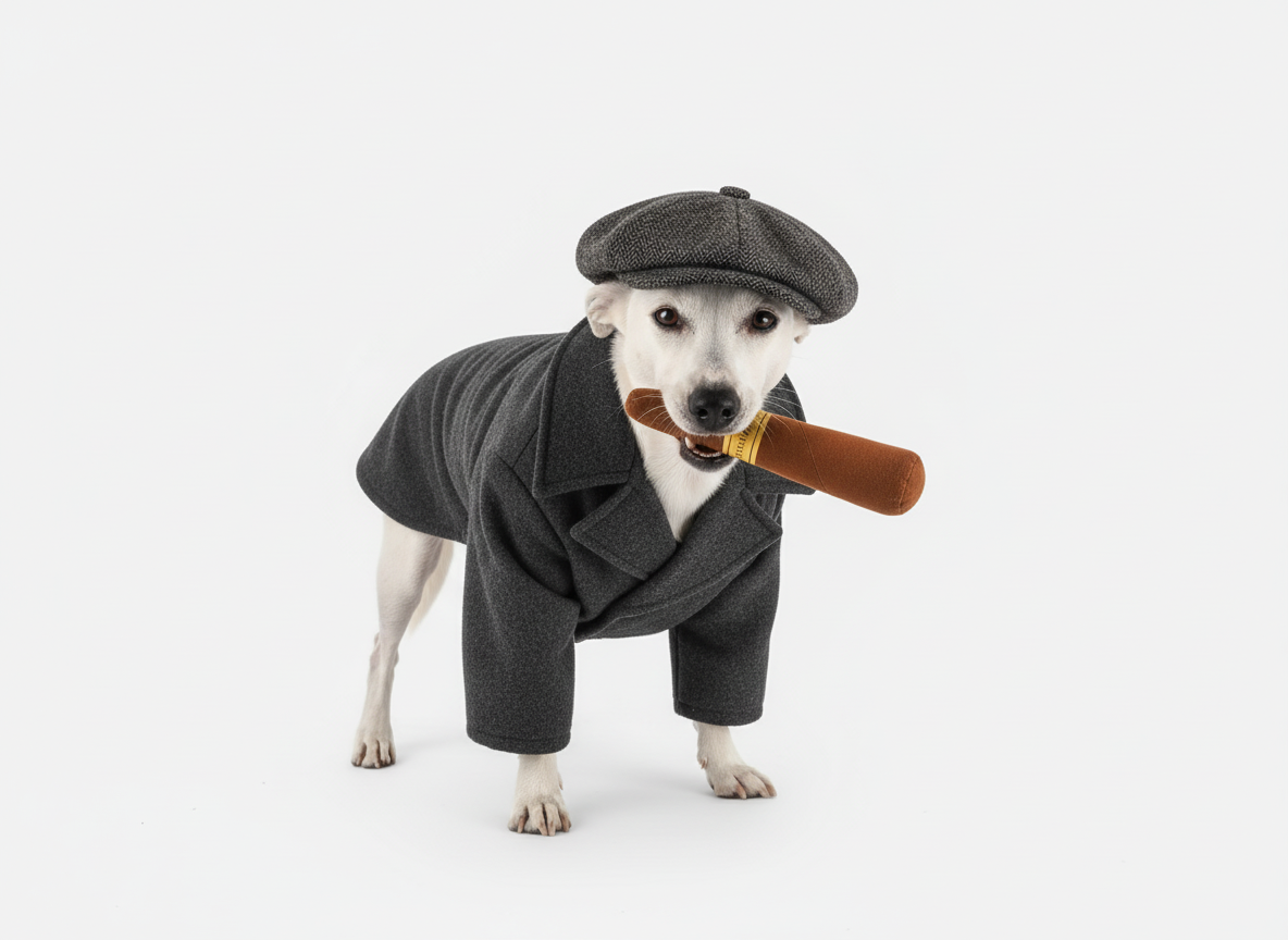 Peaky Barkers Cigar Plush Chew Toy for Small Dogs