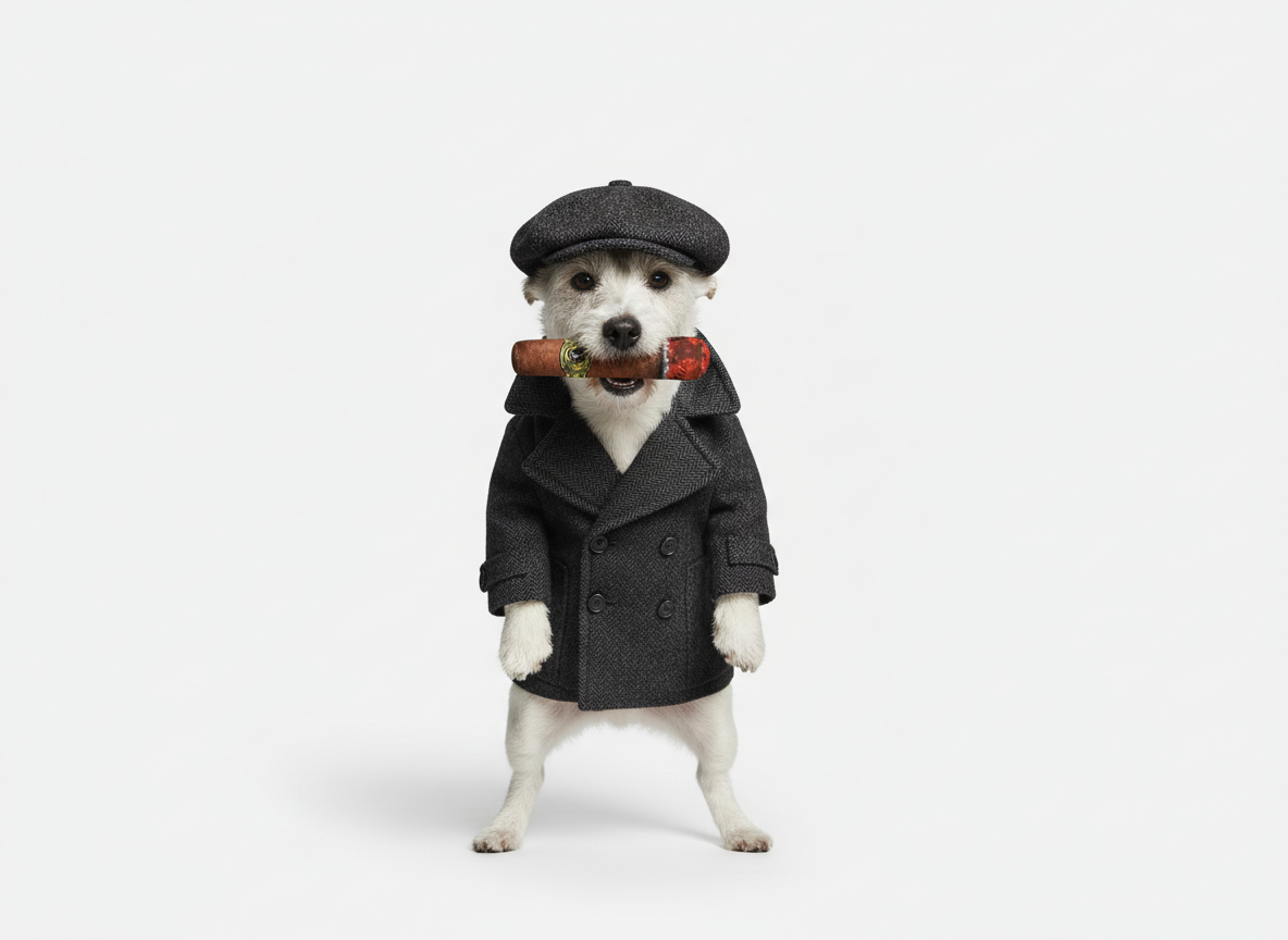 Peaky Barkers Cigar Plush Chew Toy for Small Dogs